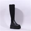 Marco Moreo Vale Stretch Knee High - Black Stretch
